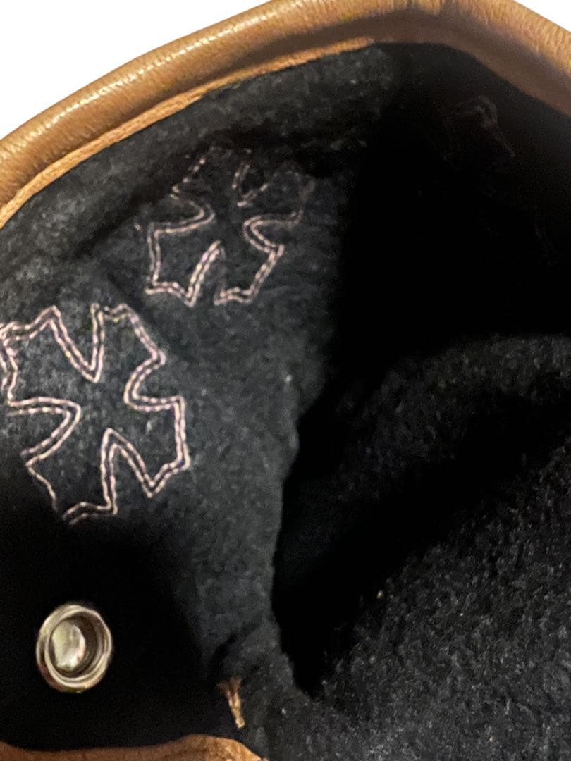 新品　CHROME HEARTS クロムハーツ レザーグローブ サイズL