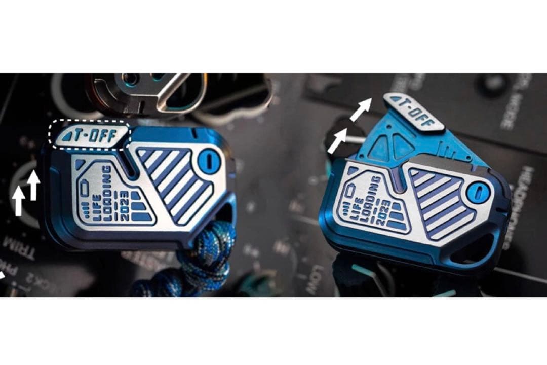 01 ZERO ONE EDC POP フィジェット トイ スライダー チタン