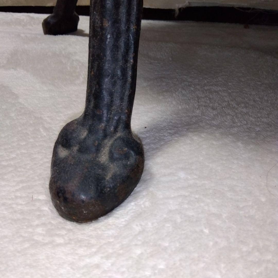 アールデコ\"アンティーク”アイアン製装飾スツール