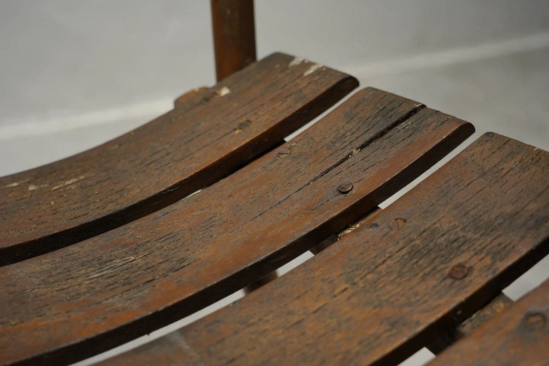 フランスアンティーク　1800年代初期　古木　アームチェア　アート