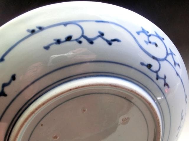 大皿■鳳凰幾何学模様色絵皿 7角花唐草紋 古伊万里 赤絵 時代物 古い骨董品■