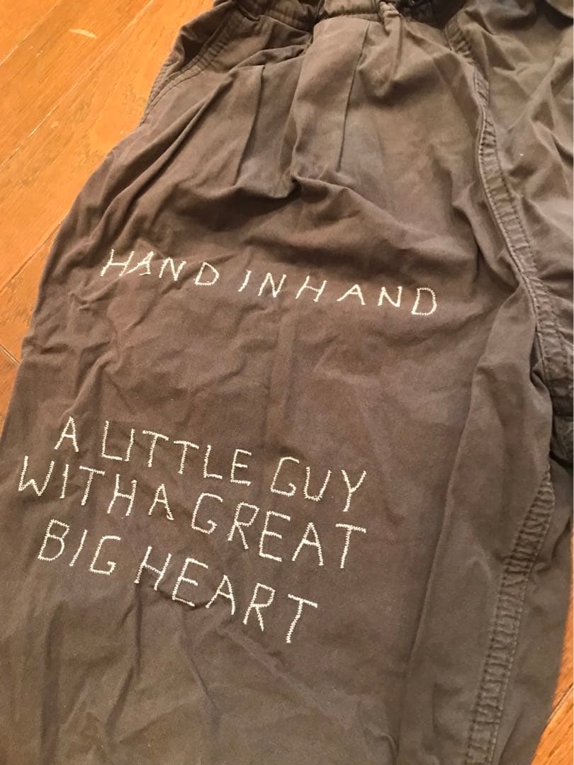 DENIM DUNGAREE ミッキー刺繍入りパンツ サイズ140