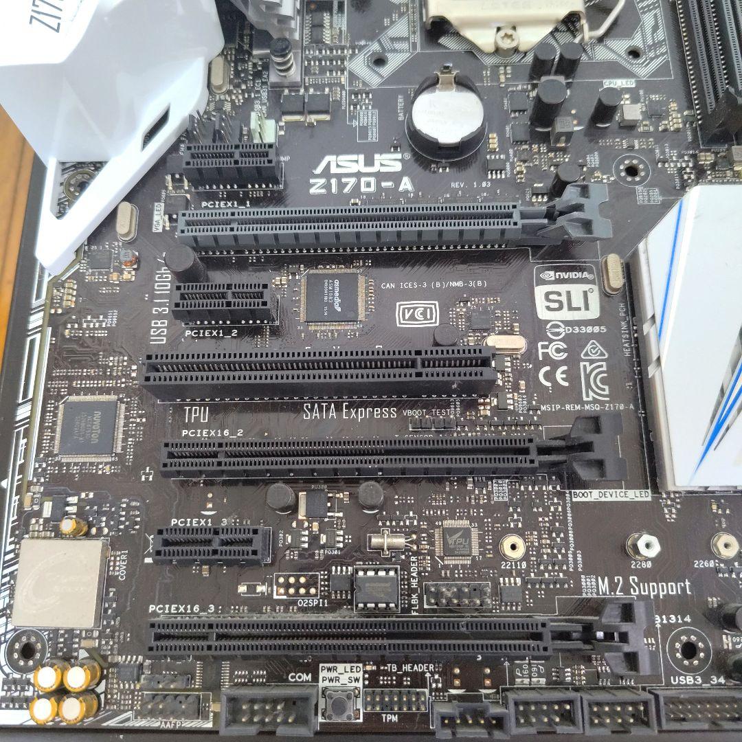 ASUS Z170-A マザーボード Intel i7-6700K付き