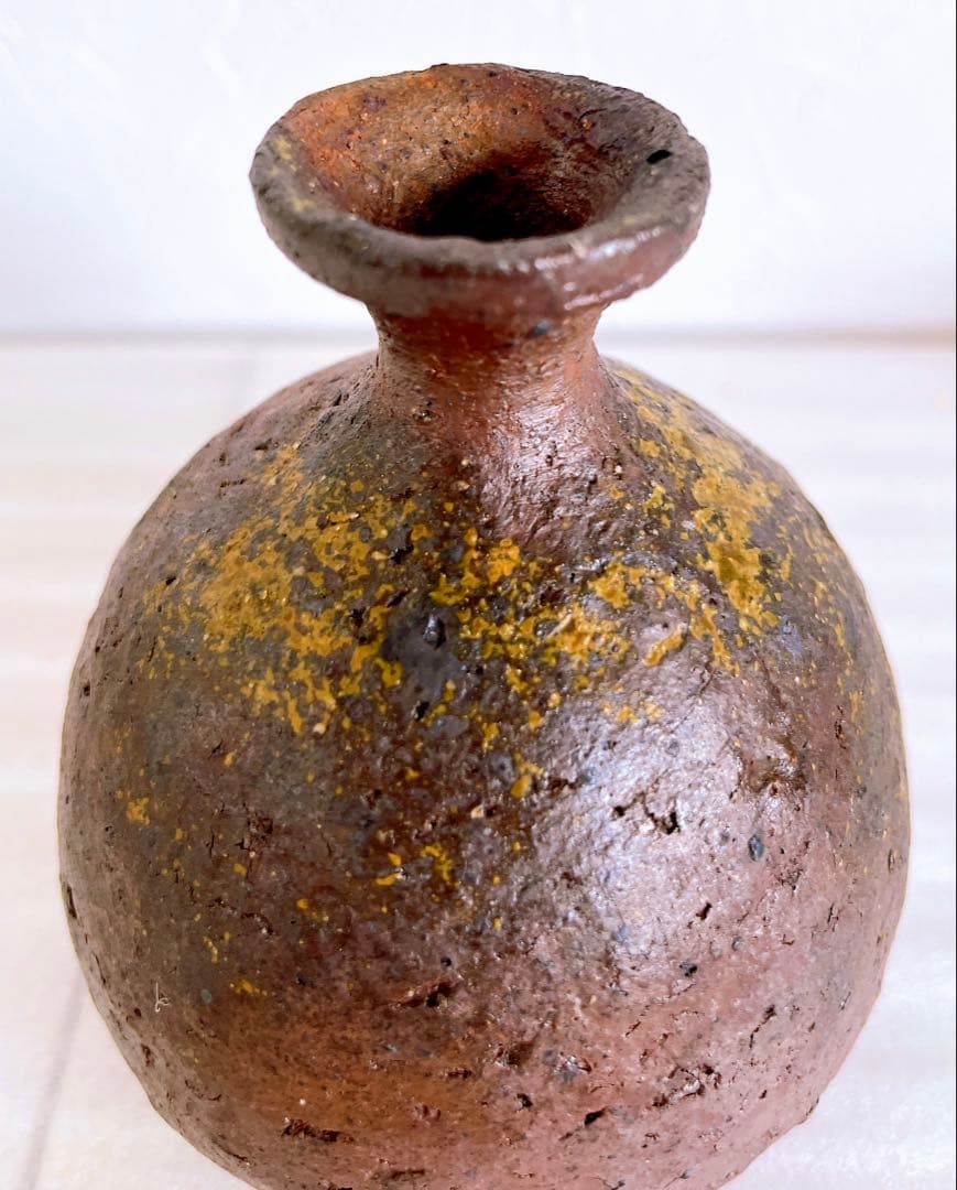 郷原良成　備前丸徳利　備前焼　酒器　徳利　ぐい呑　酒碗　新品未使用　本物保証