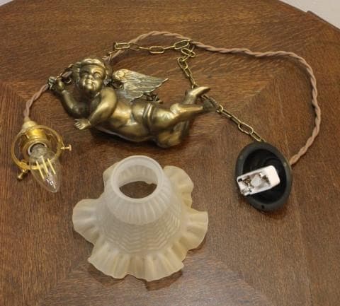 フランス アンティーク 天使 エンジェル シャンデリア ペンダントライト