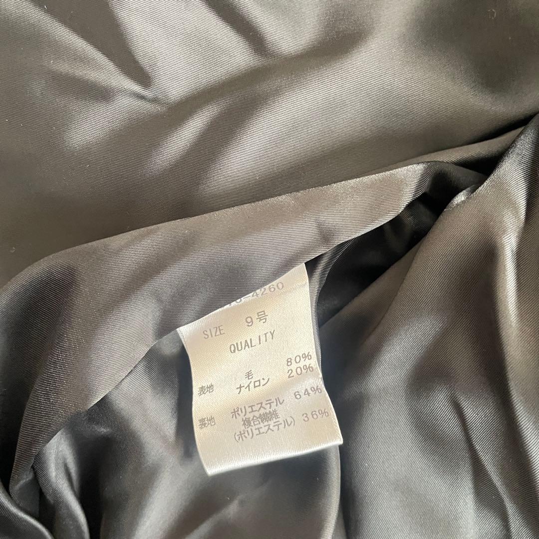 新品未使用タグ付 aga+ 日本製 チェスターコート ロングコート ブラック M