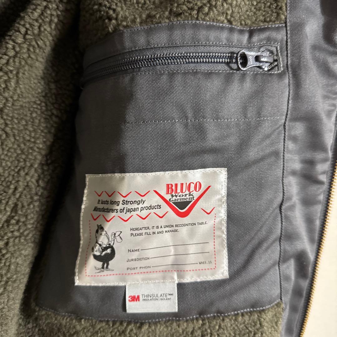 BLUCO ボア内側 フード付きジャケット M
