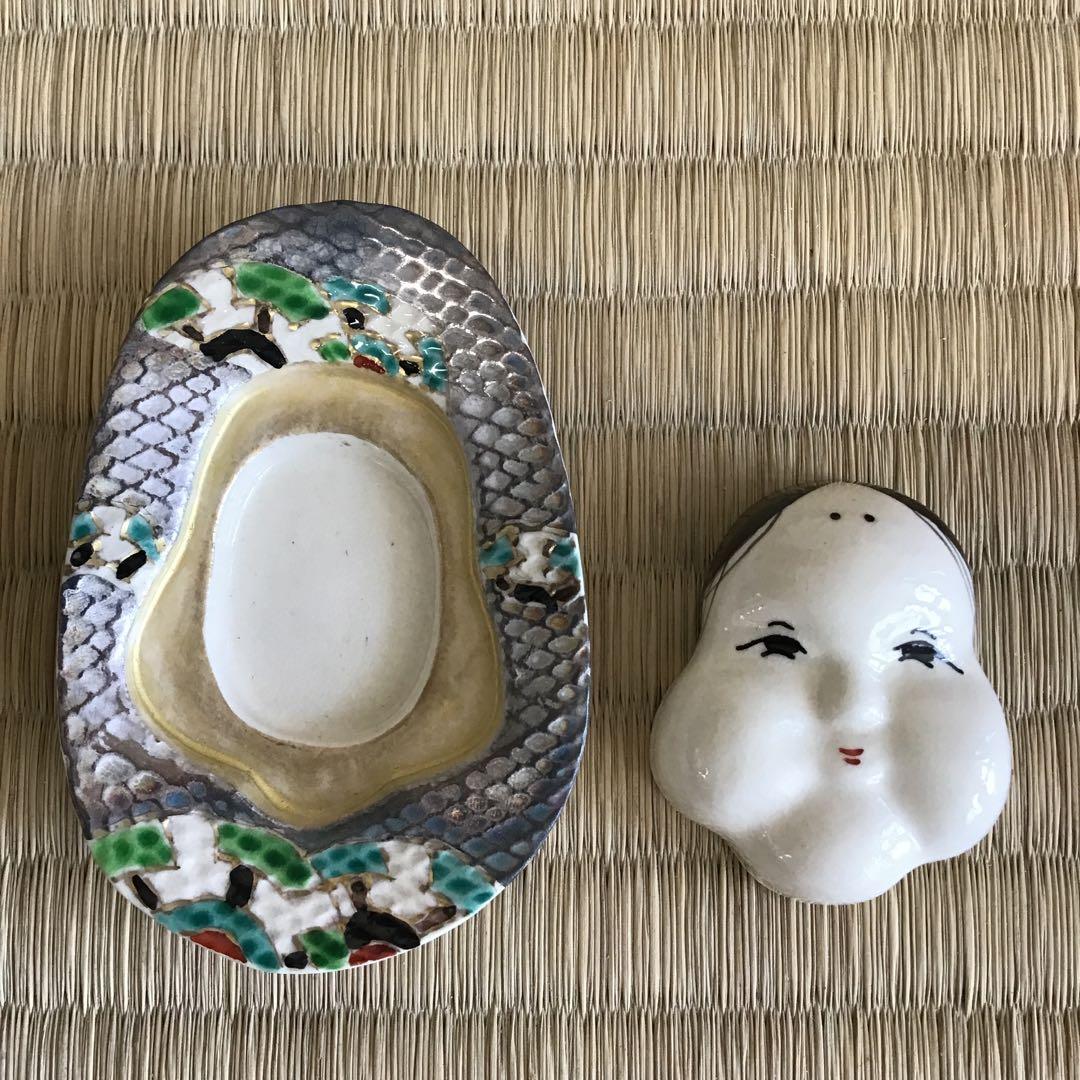 茶道具　香合　金銀小判　百福香合　与平作　共箱　S146KG