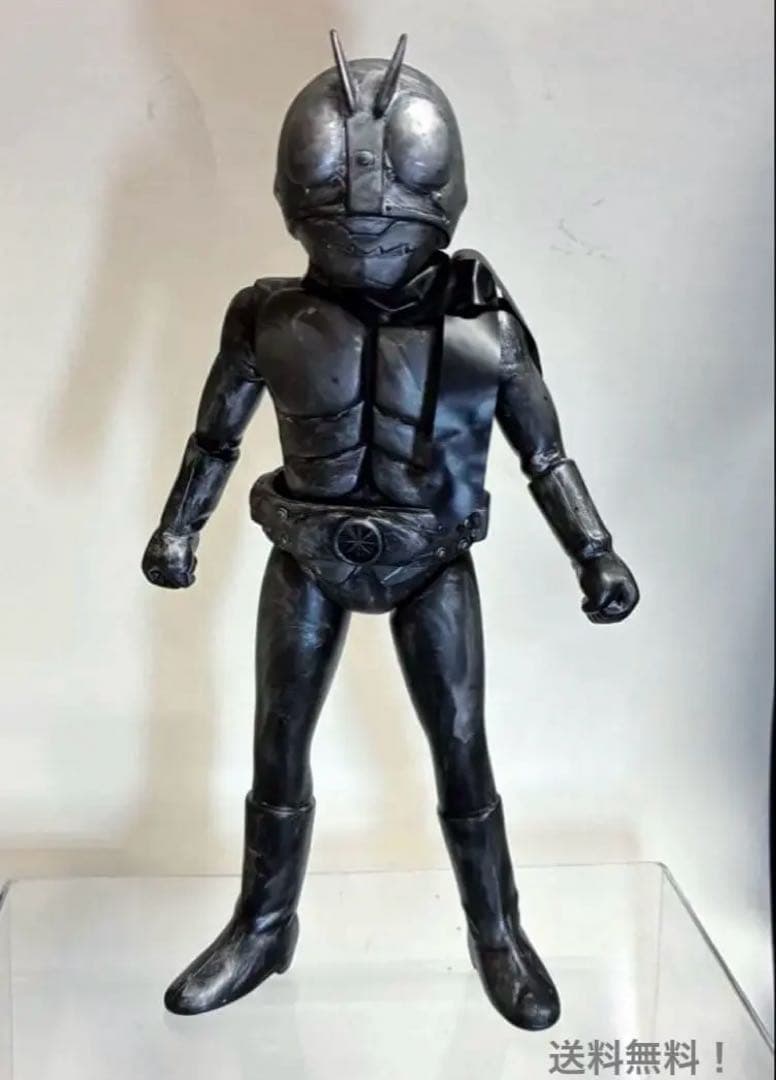 ■ 仮面ライダー 限定ソフビ ブロンズ調 面取れ /大野剣友会 中村文弥