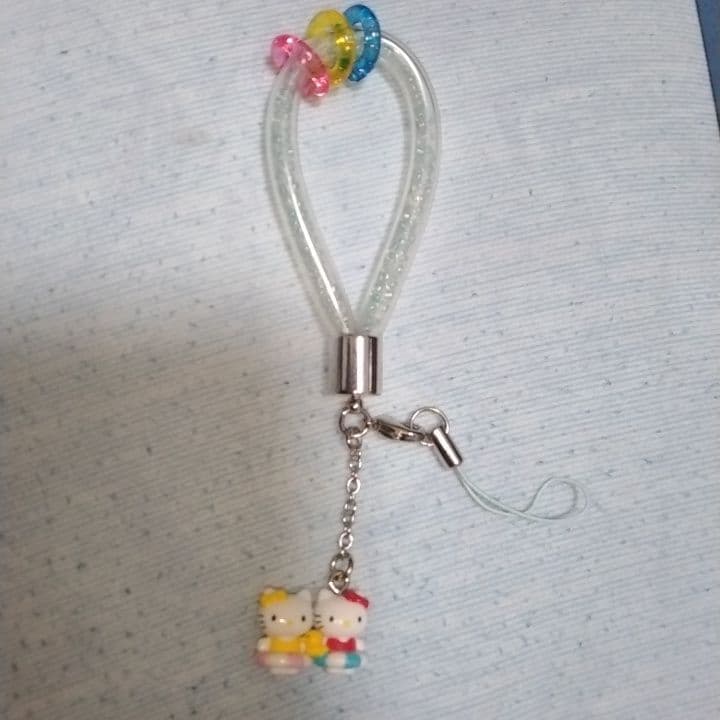 キティ＆ミミイ 浮き輪 ストラップ