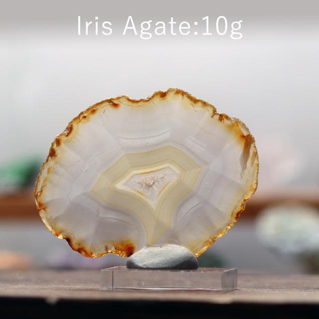 10g　イリスアゲート　インドネシア産　鉱物標本　アゲート