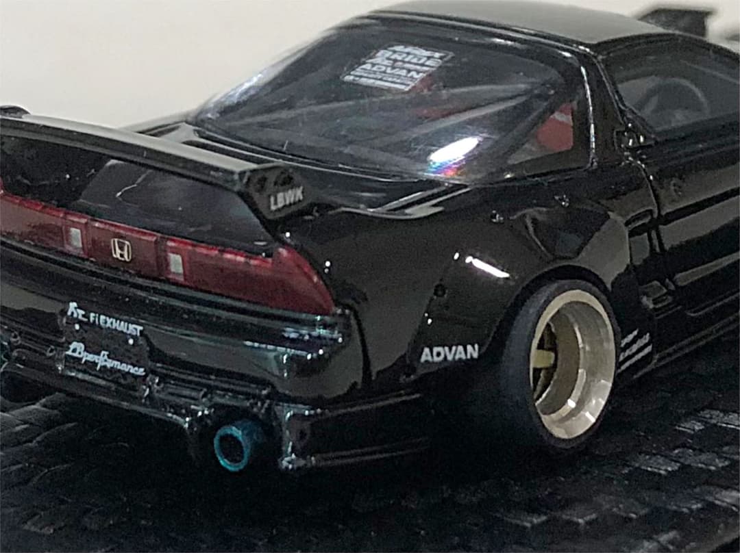 1/64 ym model ホンダ LBWK advan nsx 深リムカスタム