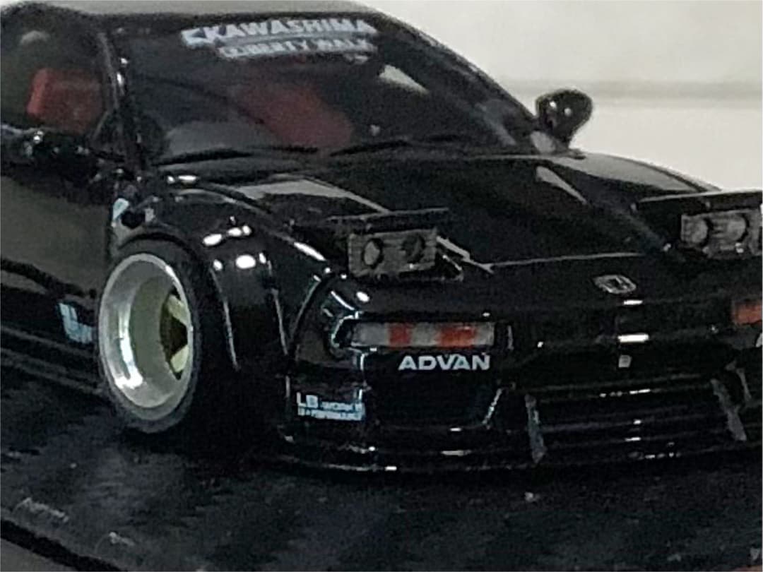 1/64 ym model ホンダ LBWK advan nsx 深リムカスタム