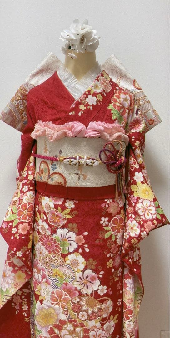 美品　振袖6点セット　成人式　振袖　正絹　袋帯 19