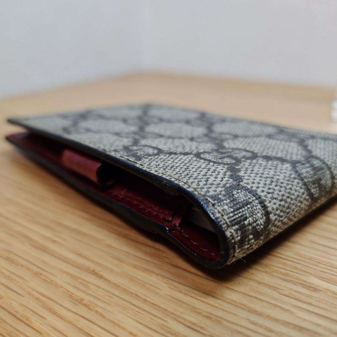 【希少】GUCCI グッチ GG スプリーム メモパッド 手帳カバー ペン付