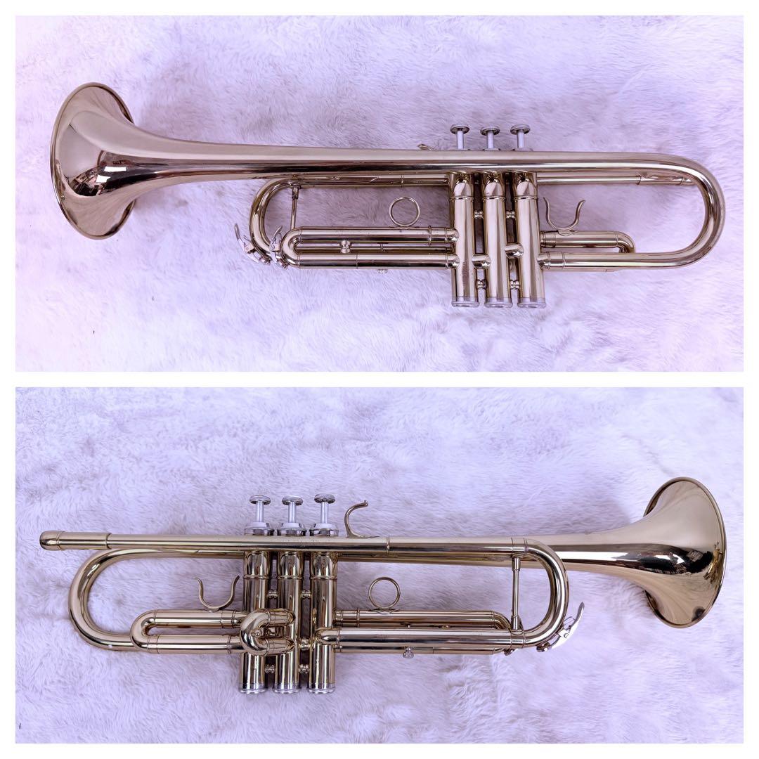 演奏確認済 ピストン良好 SAVALEY B♭トランペット マウスピース2本付