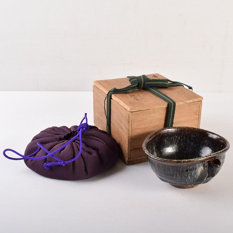 茶道具　唐津焼　古唐津　片口茶碗　小山冨士夫(古山子)書付箱　M　R7550