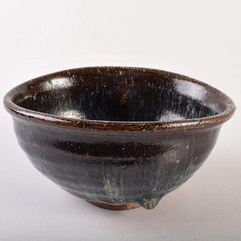 茶道具　唐津焼　古唐津　片口茶碗　小山冨士夫(古山子)書付箱　M　R7550