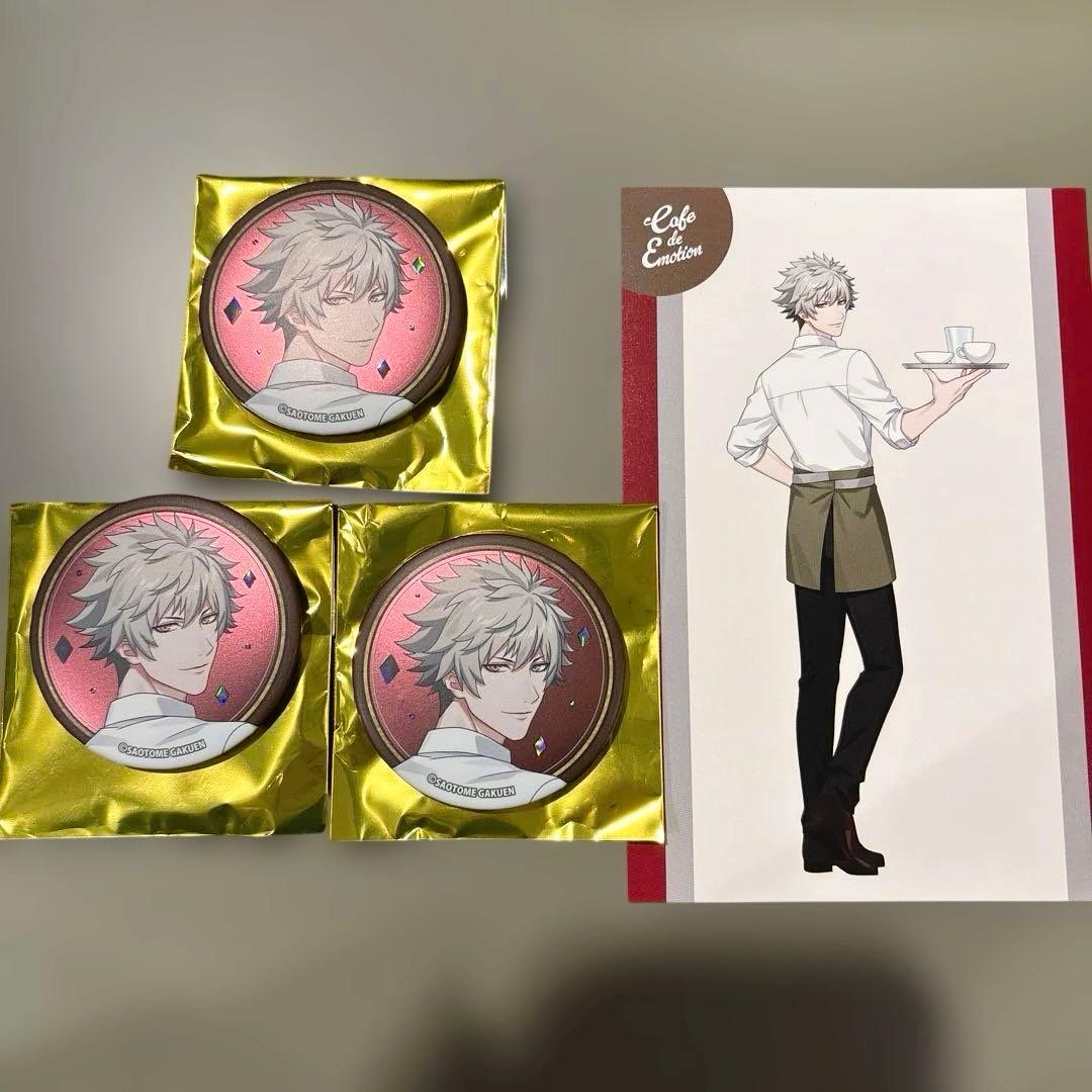 こ*つ様 【蘭丸】うたプリ スイパラ ライエモ 缶バッジ 購入特典 ポストカード