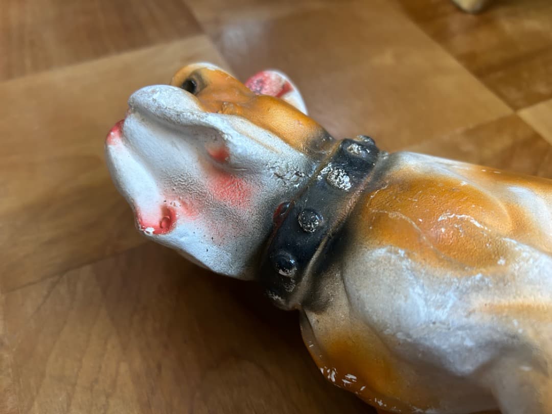 ビンテージ Chalkware Bulldog チョークウェア ブルドッグ