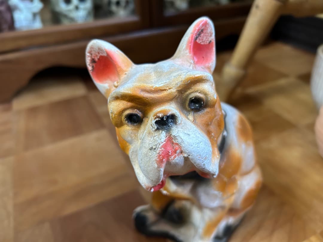 ビンテージ Chalkware Bulldog チョークウェア ブルドッグ