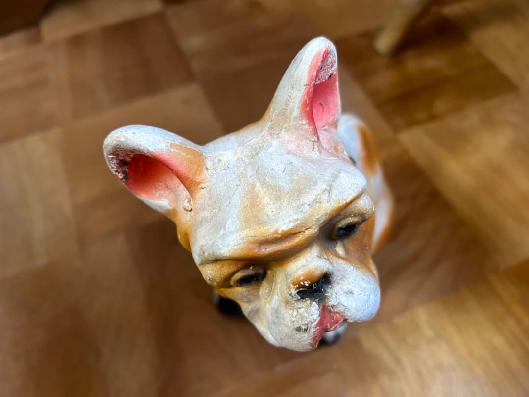 ビンテージ Chalkware Bulldog チョークウェア ブルドッグ
