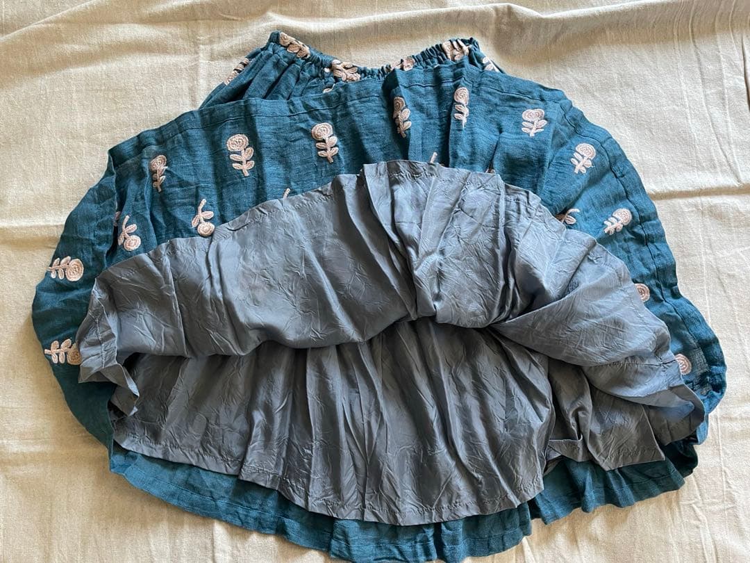 ミナペルホネン ハンドメイド　スカート bonheur