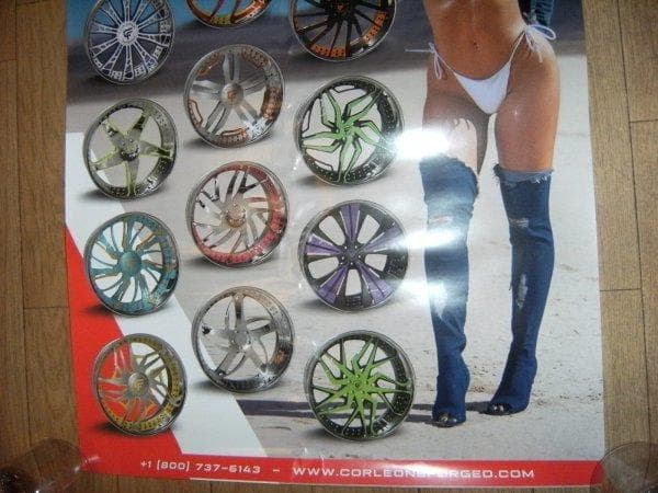 非売品★宣伝用 CORLEONE FORGED WHEELS ポスター