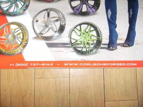 非売品★宣伝用 CORLEONE FORGED WHEELS ポスター