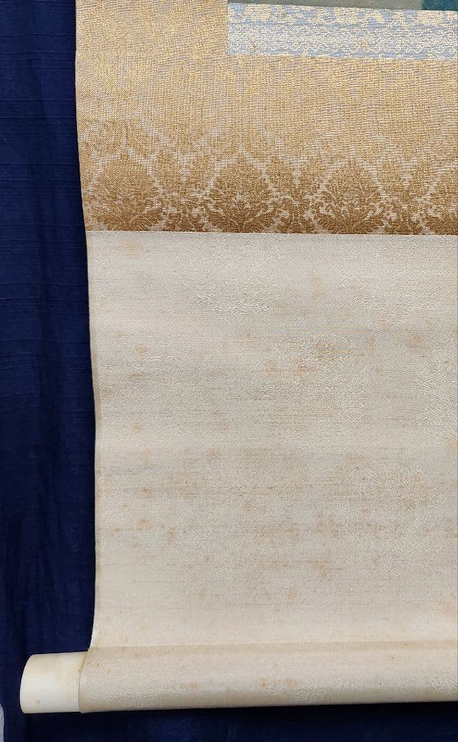 【花菖蒲図】春耕 2649 共箱 掛け軸　肉筆