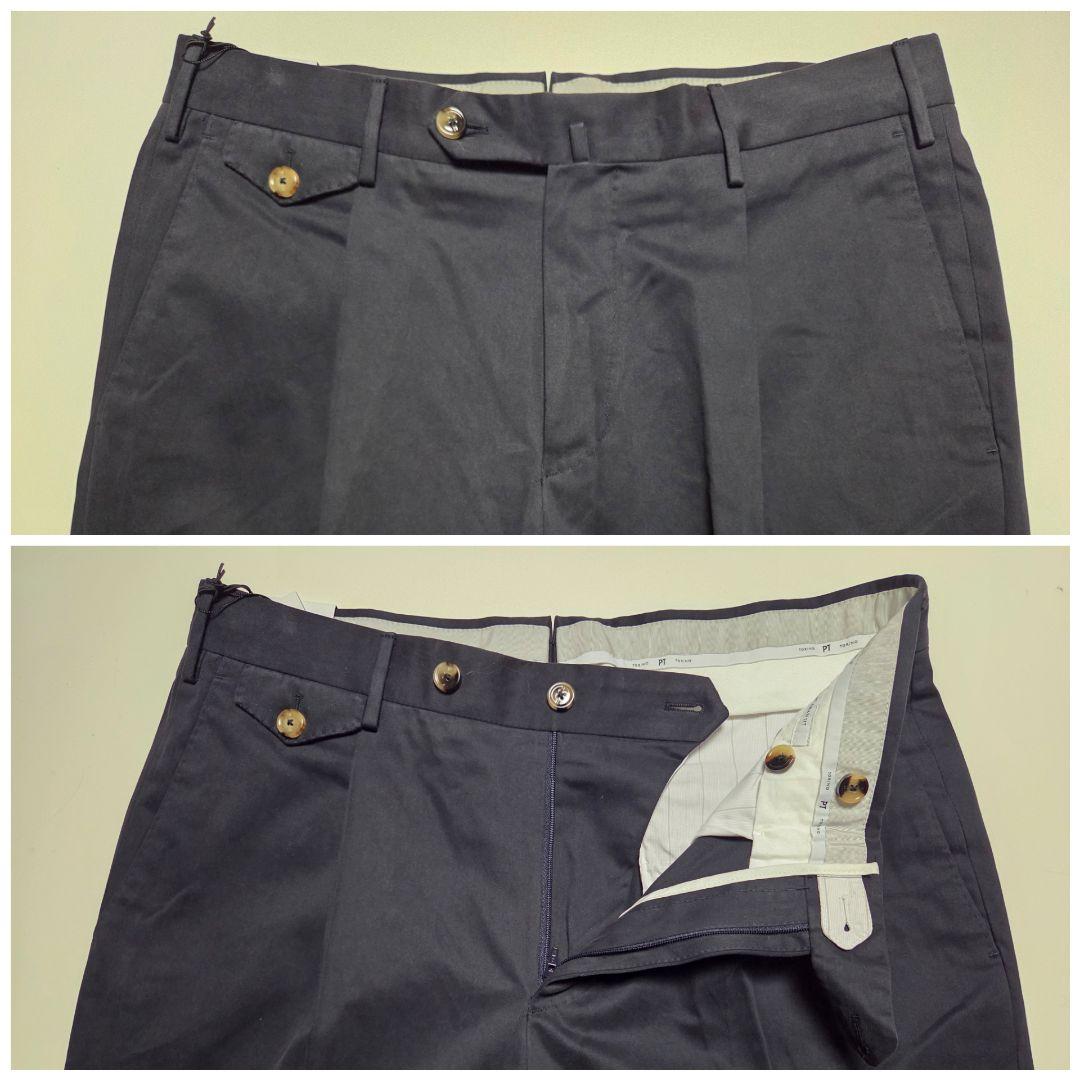 【新品】ピーティートリノ　GENTLEMAN　シルク混　チノパン　48　春秋冬