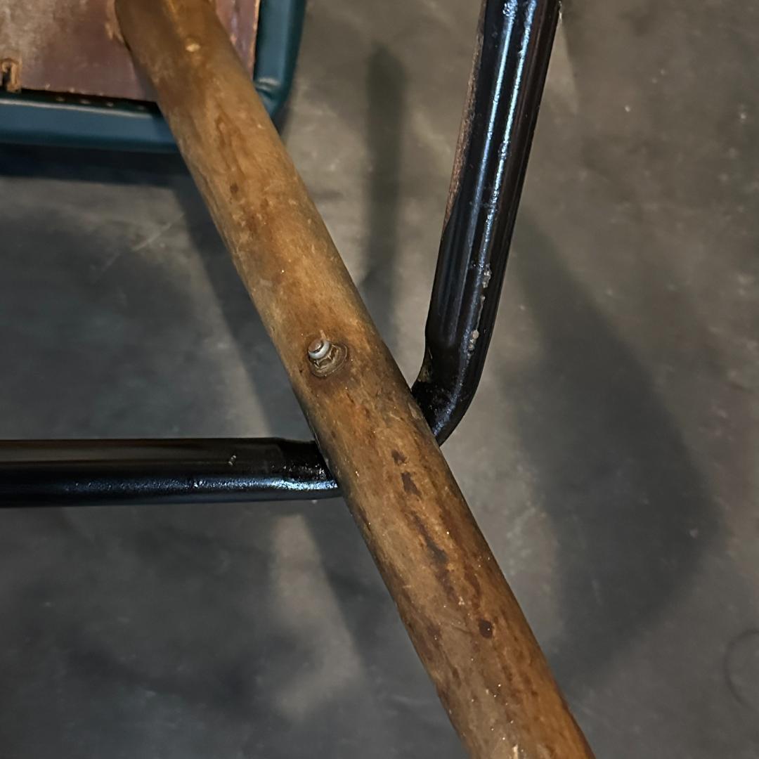 ヴィンテージ レトロ 木製脚ハイスツール バースツール 古家具 カウンターチェア