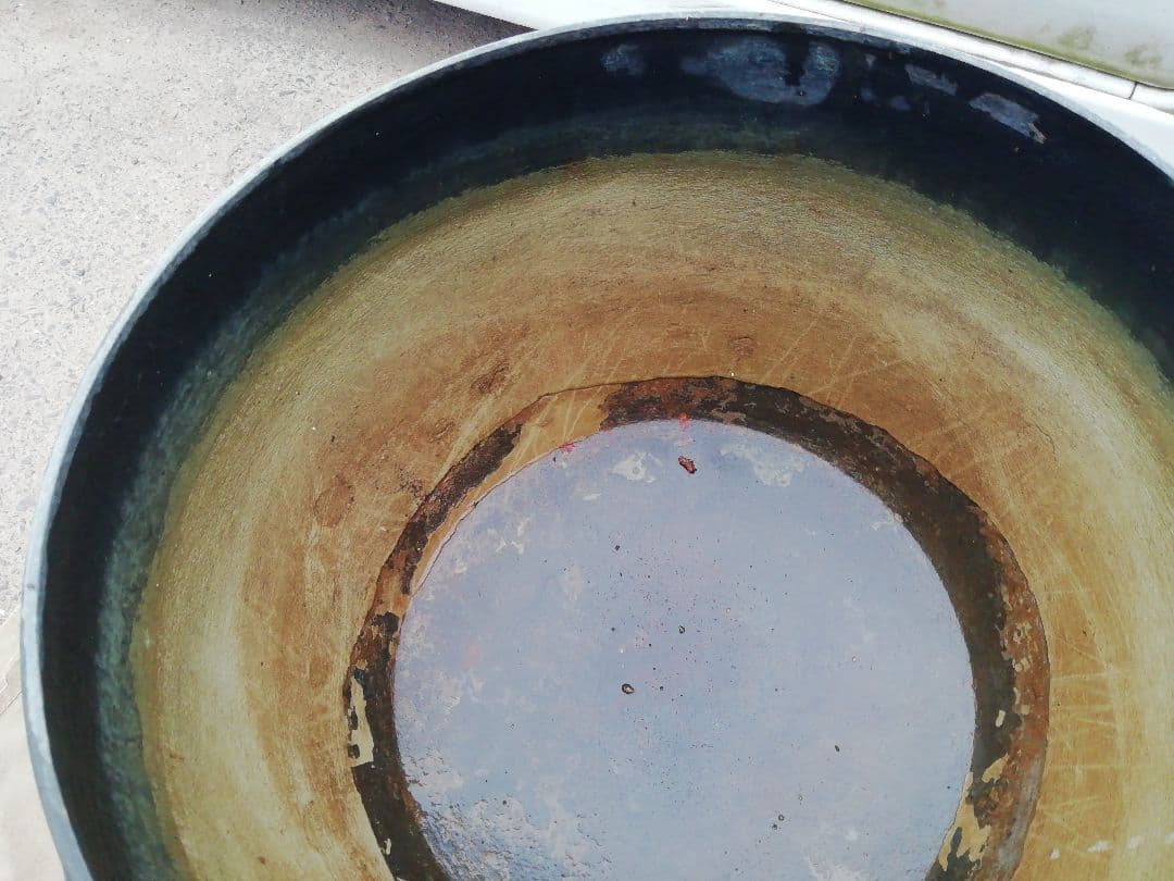 ♪昔の大型銅製 羽釜　13キロ