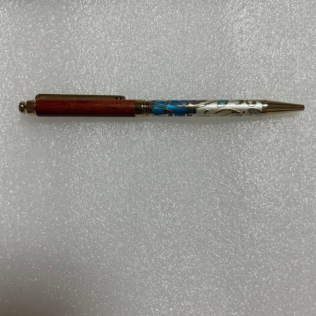 希少　ANDO 宮内庁御用達　安藤七宝店　七宝ボールペンとペン皿のセット
