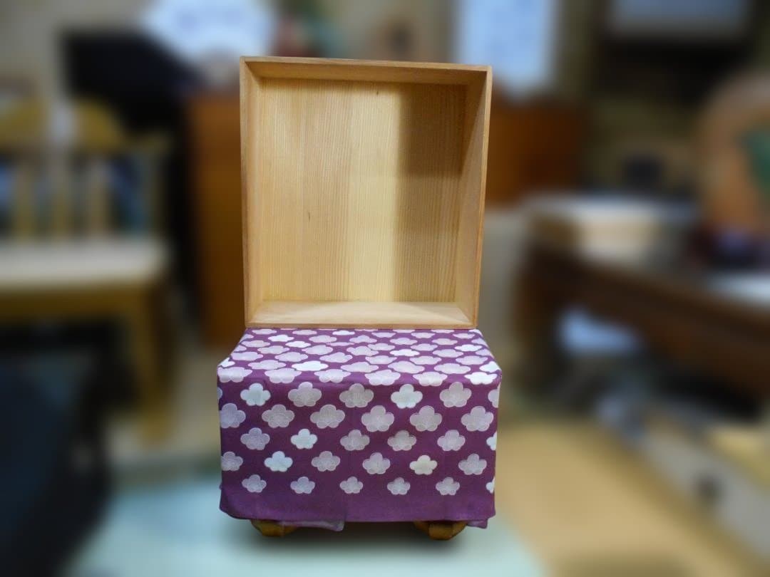 将棋盤脚付き5寸／本榧／板目／盤カバー付き／駒台／※難有