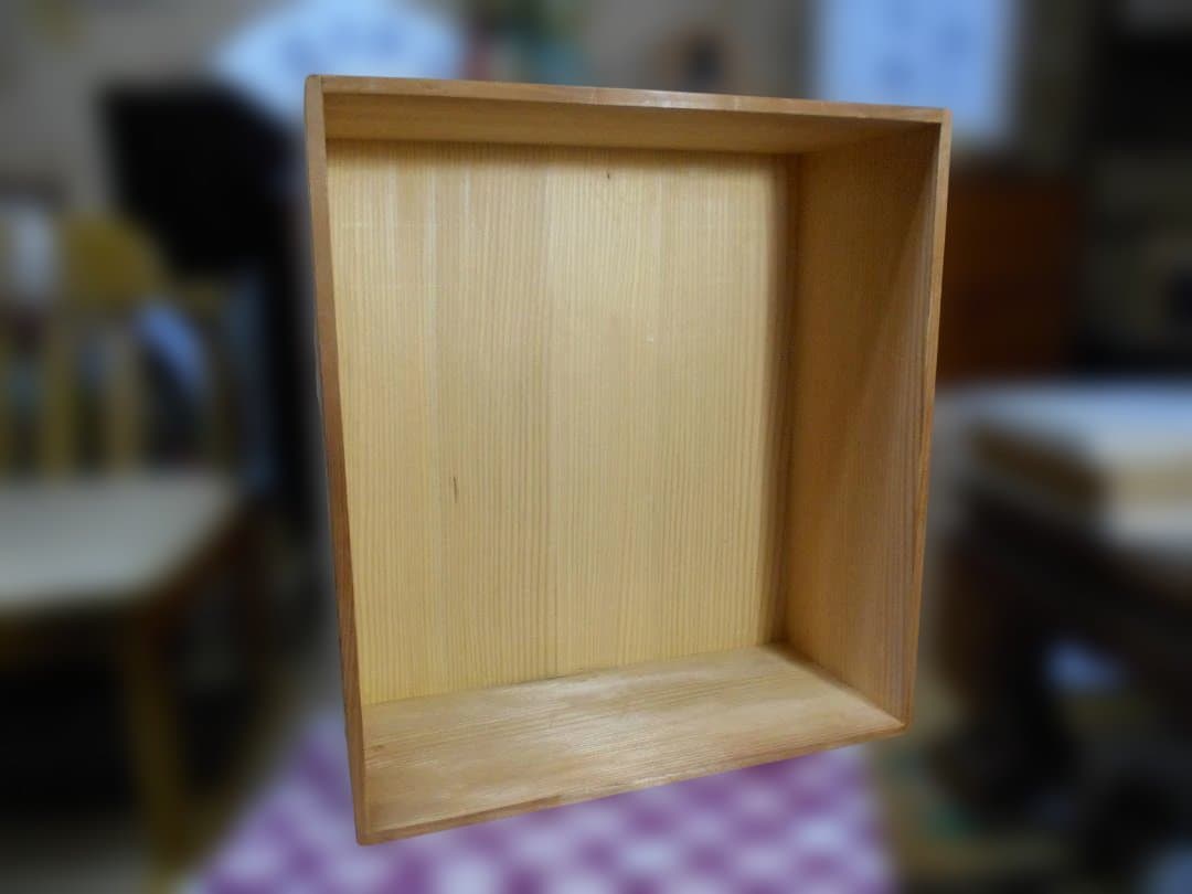 将棋盤脚付き5寸／本榧／板目／盤カバー付き／駒台／※難有