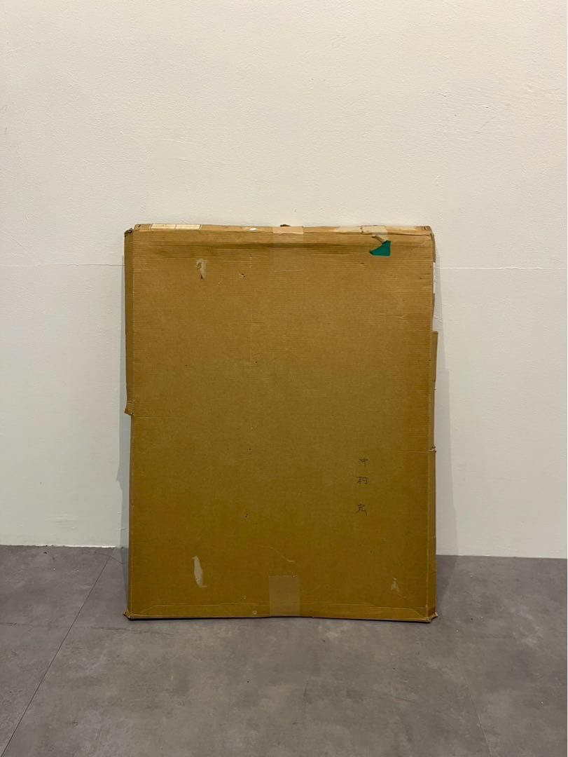 中村宏《タイトル不明》1987年 原画（鉛筆・アクリル） 額装品