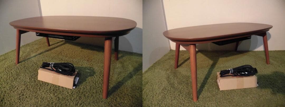 送料無料【限定品/新品】北欧風オールシーズン折脚こたつテーブルカルミナ★ブラウン