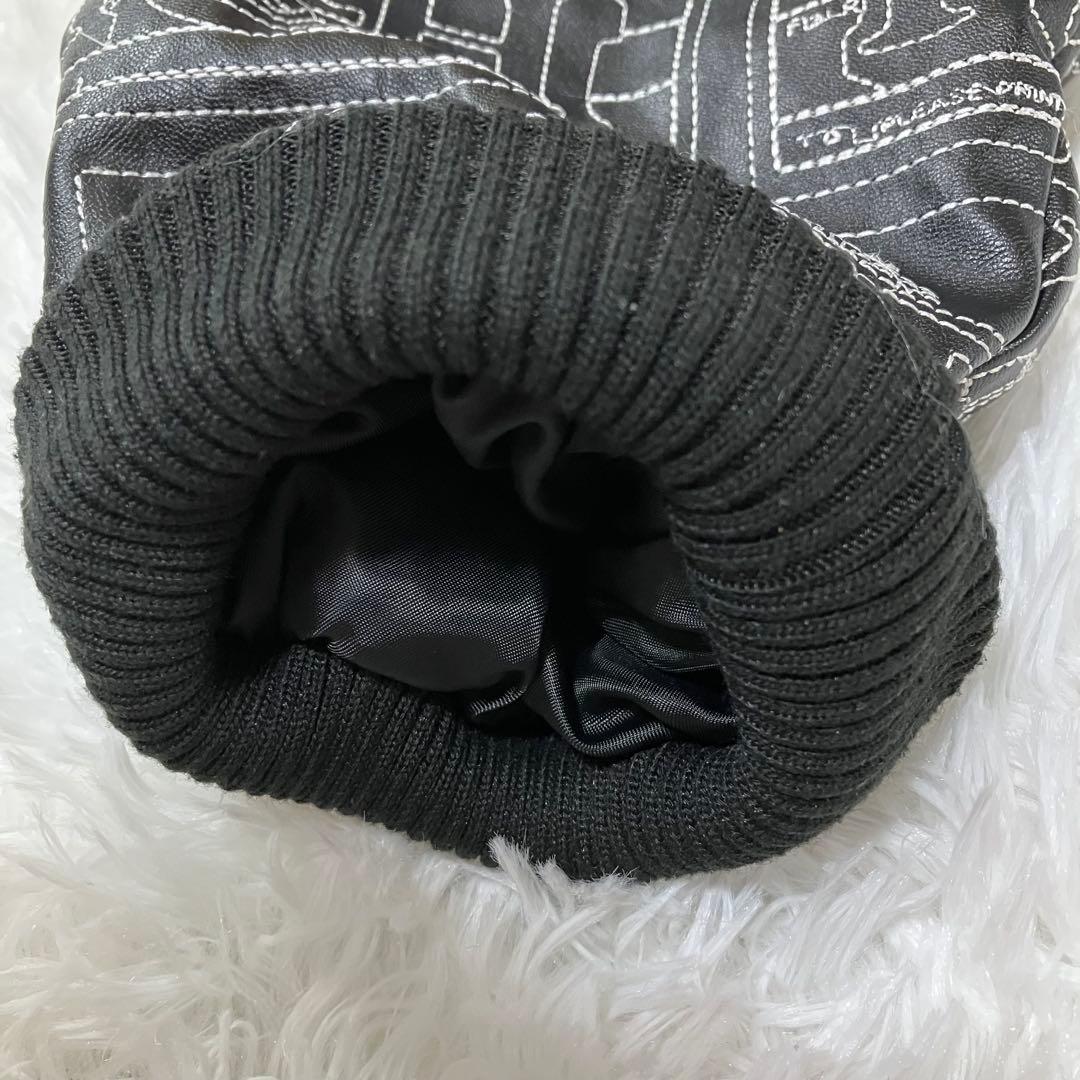 ブラックアイパッチ 総柄 刺繍　ジャケット ブルゾン　ジャンパー　ブラック　黒