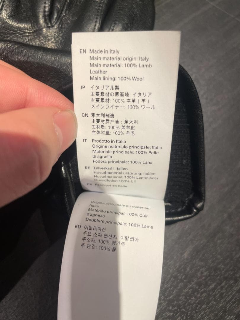 24AW OUR LEGACY アワーレガシー HIS GLOVES