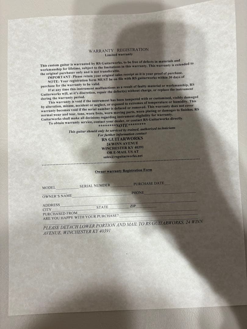 ガイアRS Guitarworks OLD FRIEND CONTOUR