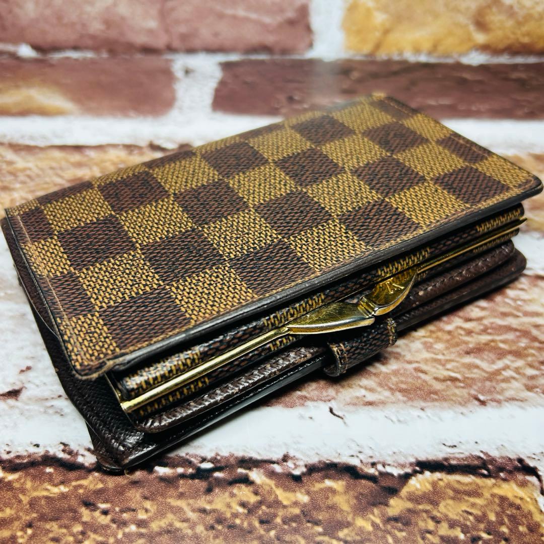 LOUIS VUITTON ルイ ヴィトン ダミエ ヴィエノワ 二つ折り財布