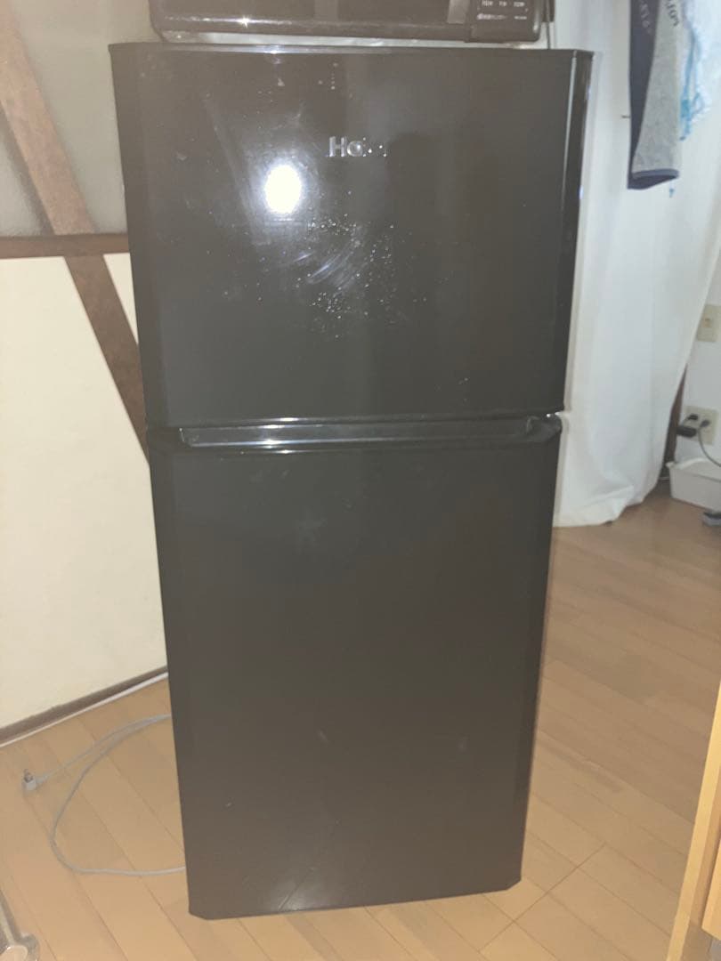 Haier2ドア冷蔵庫 121L 送料込みたのめる便　引越しの為6/1までの出品