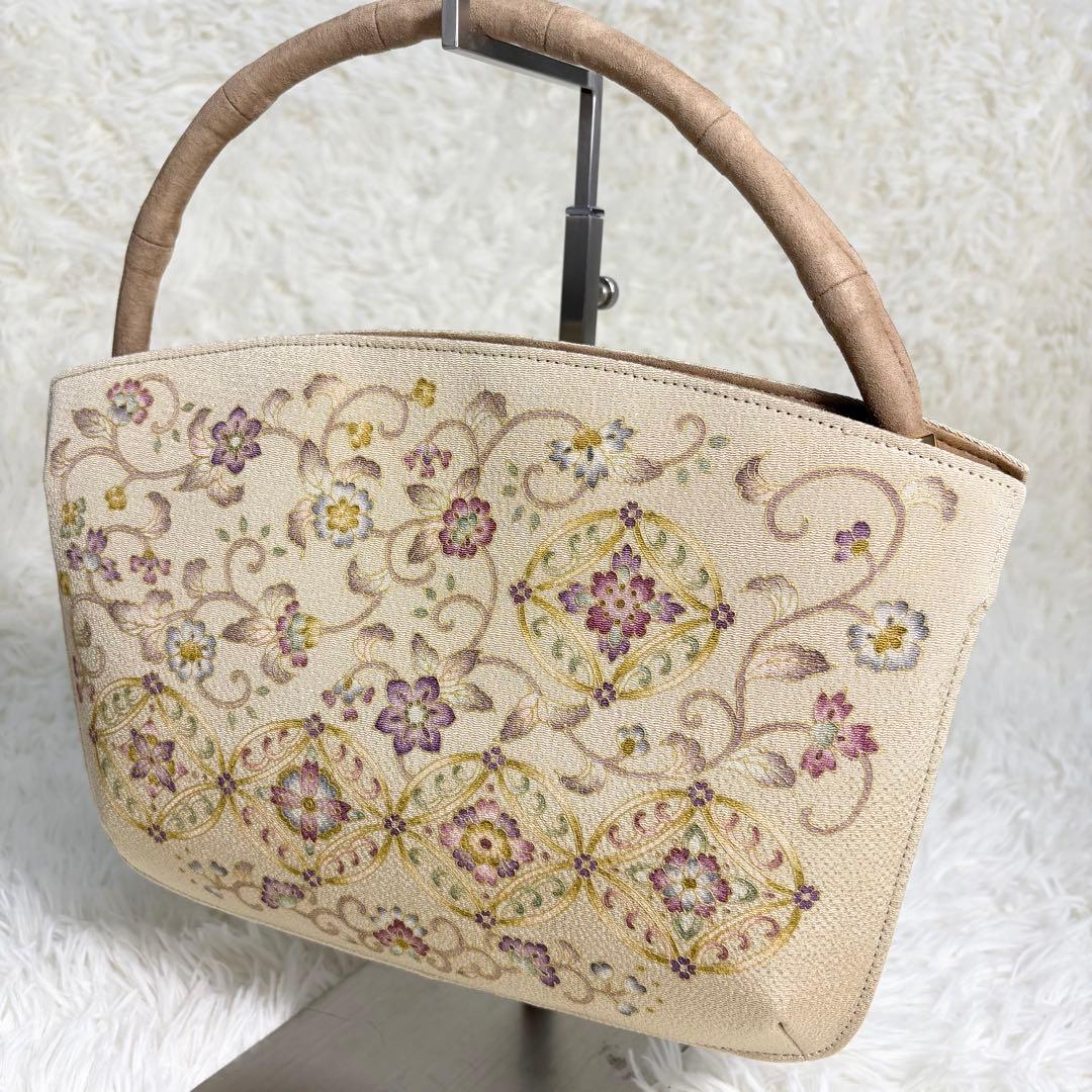 ☆美品☆OKAJIMA オカジマ ハンドバッグ 和装フォーマル 絹100% 高級