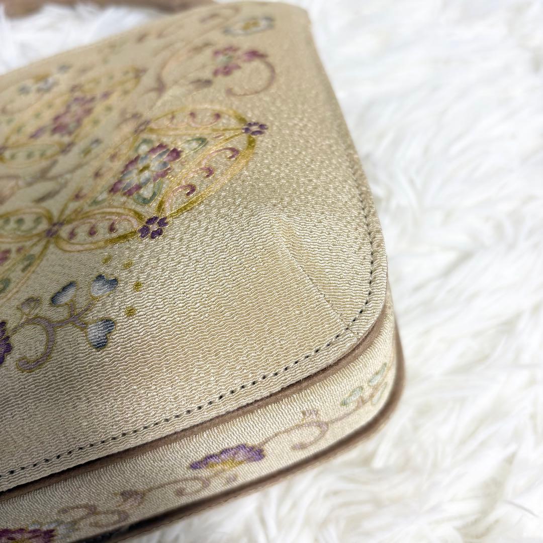 ☆美品☆OKAJIMA オカジマ ハンドバッグ 和装フォーマル 絹100% 高級