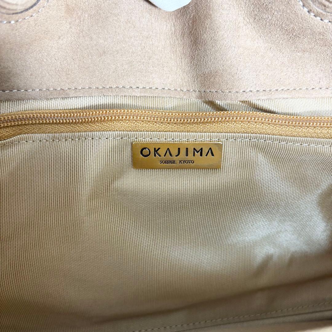 ☆美品☆OKAJIMA オカジマ ハンドバッグ 和装フォーマル 絹100% 高級