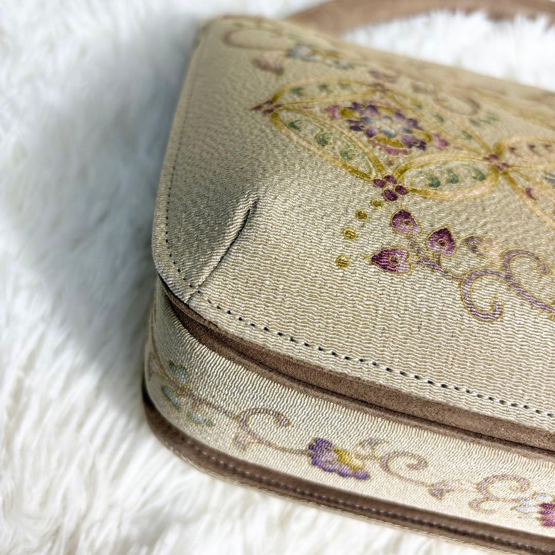 ☆美品☆OKAJIMA オカジマ ハンドバッグ 和装フォーマル 絹100% 高級