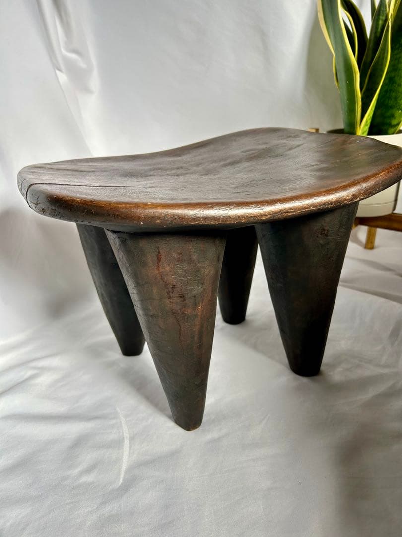 【24時間限定値下げ】アフリカ家具　セヌフォ族　スツール