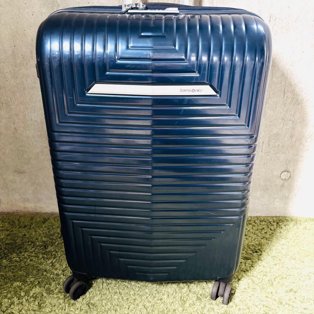 【☆希少】サムソナイト スーツケース D200 スピナー 拡張可能　ブルー