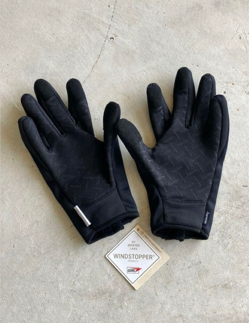 小物 Supreme WINDSTOPPER Zip Gloves \"Black\"